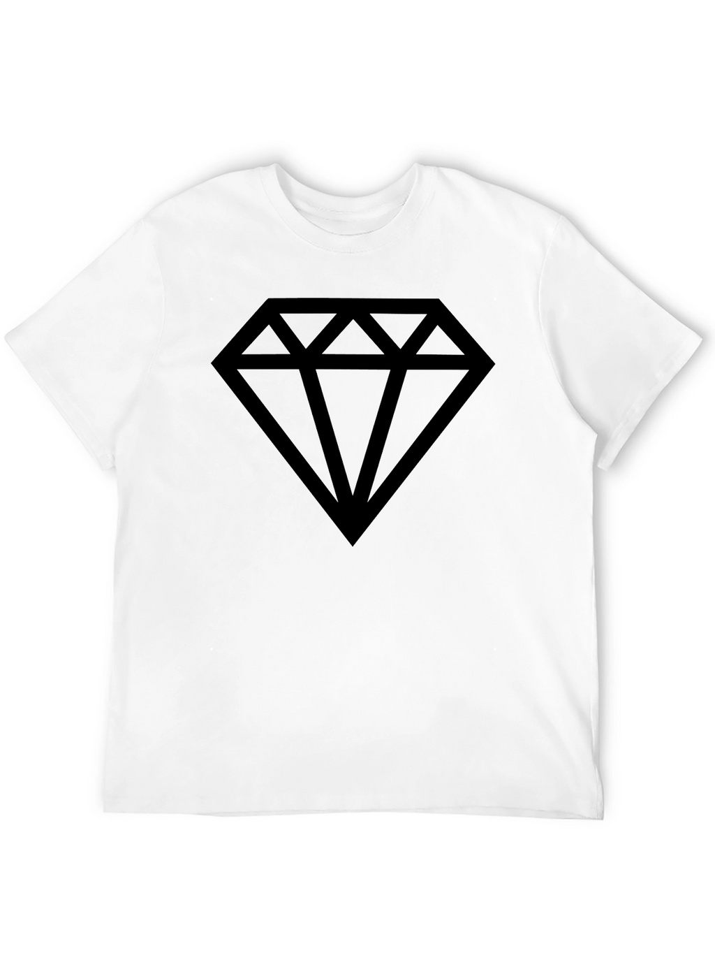 Diamond Graphic T-Shirt - Mens Black Tee