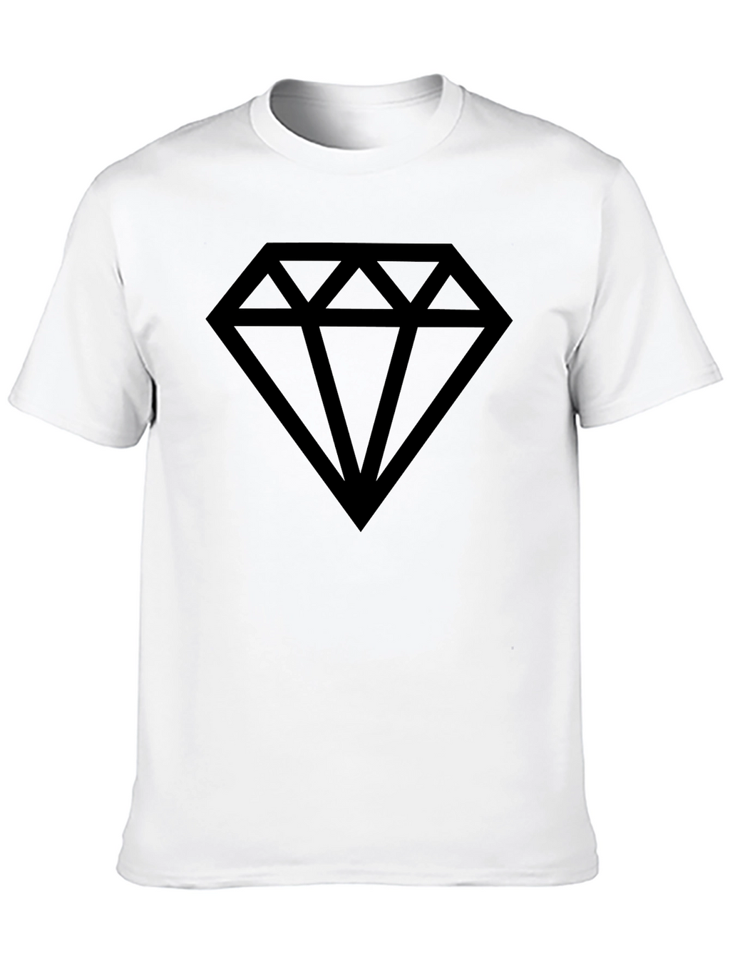 Diamond Graphic T-Shirt - Mens Black Tee