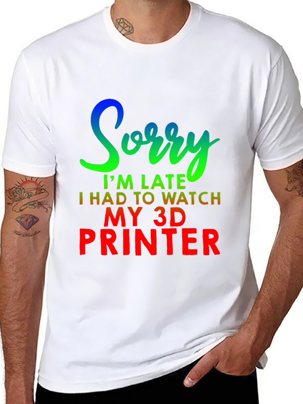 Funny 3D Printer Late T-Shirt