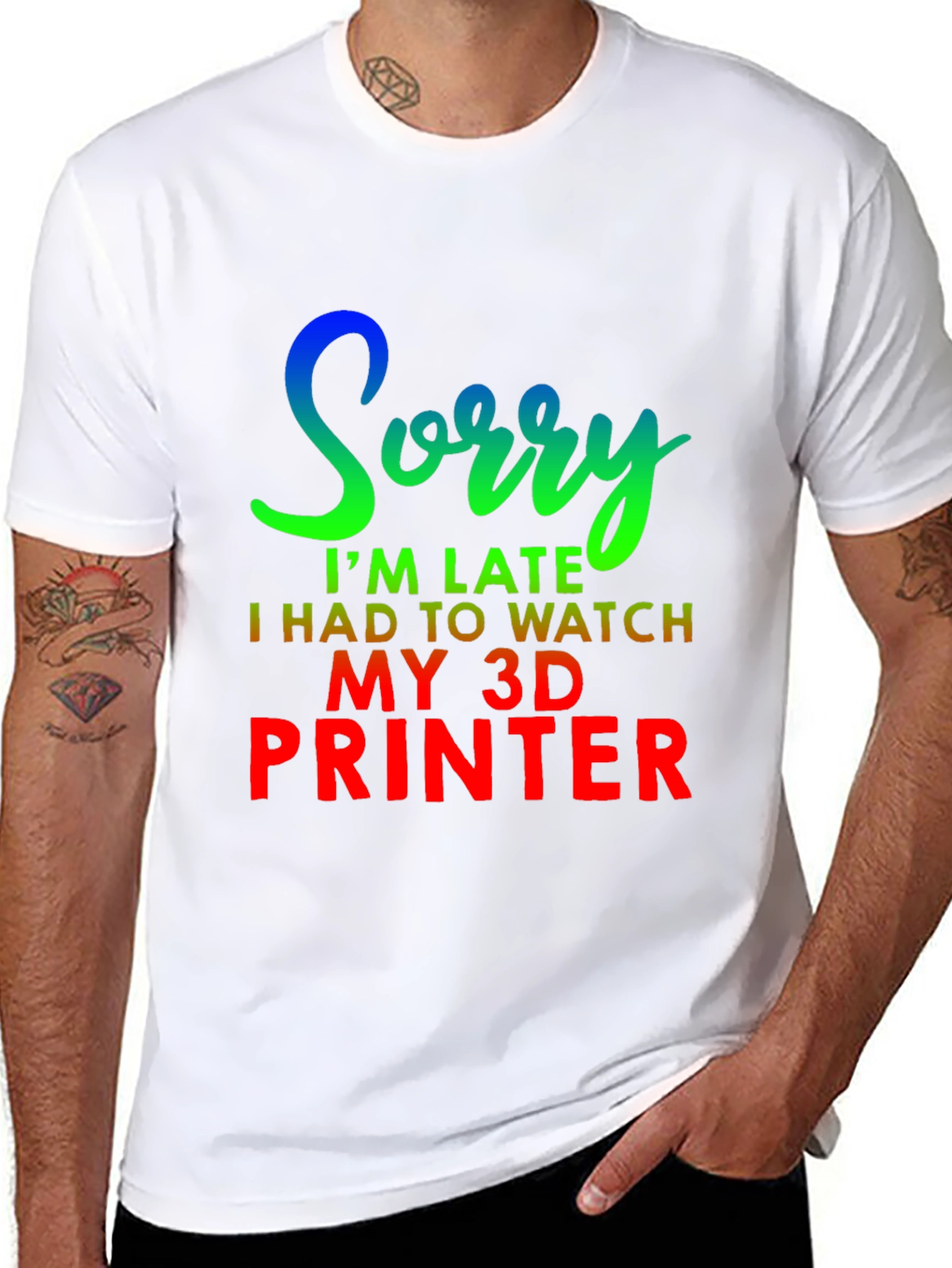 Funny 3D Printer Late T-Shirt
