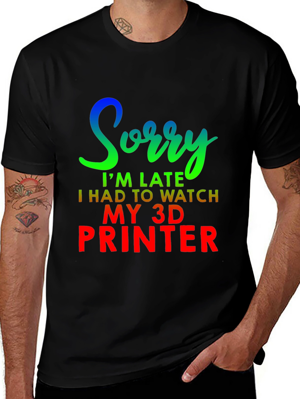 Funny 3D Printer Late T-Shirt