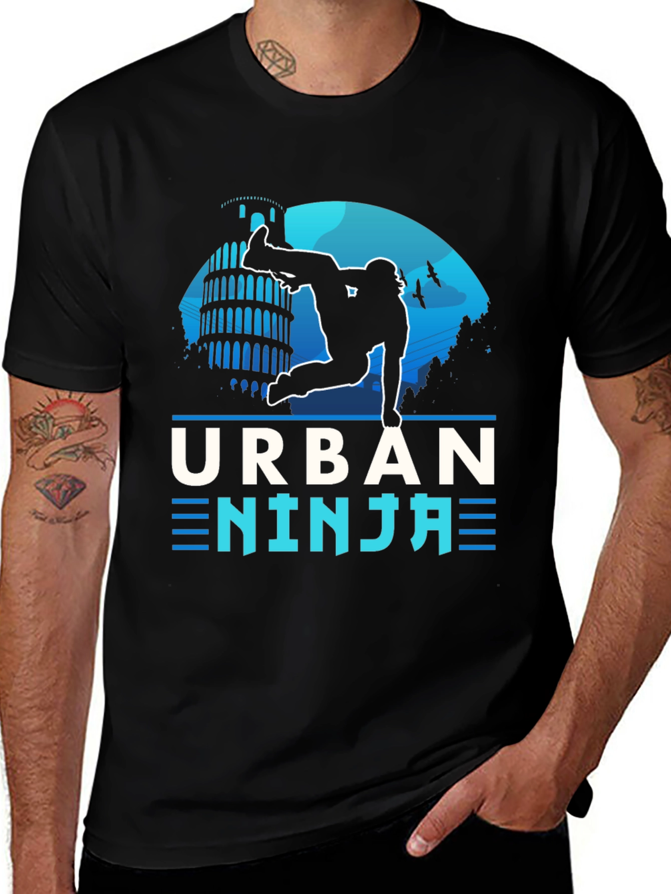 Urban Ninja T-Shirt - Parkour Inspired Graphic Tee
