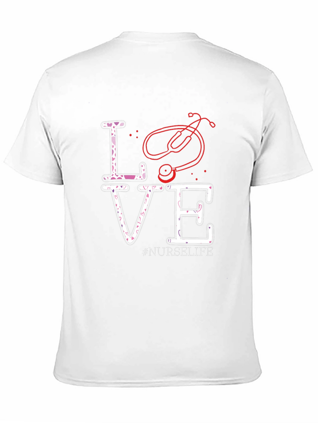 Nurse Life Love Stethoscope Graphic Tee