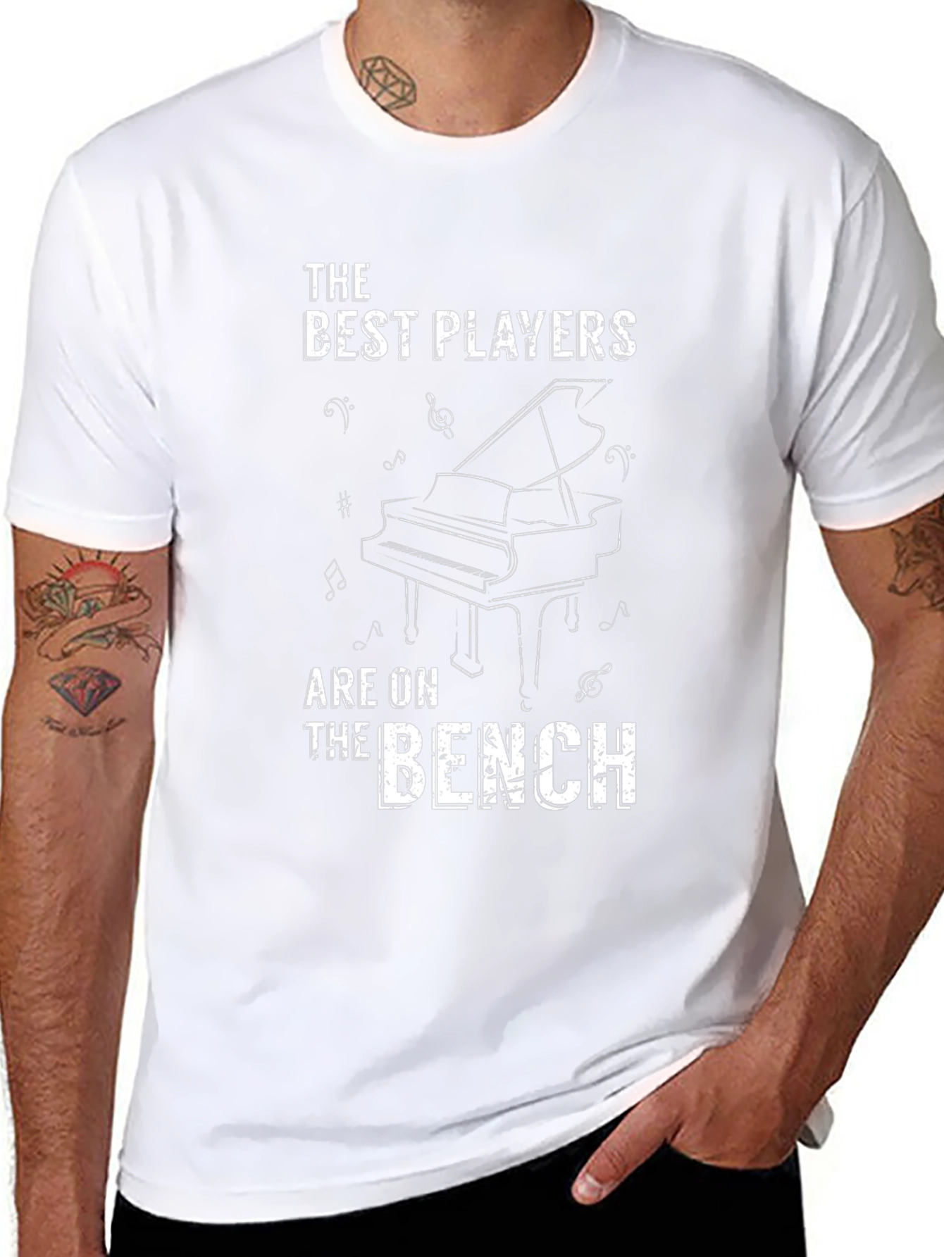 The Best Players Are On The Bench Piano T-Shirt