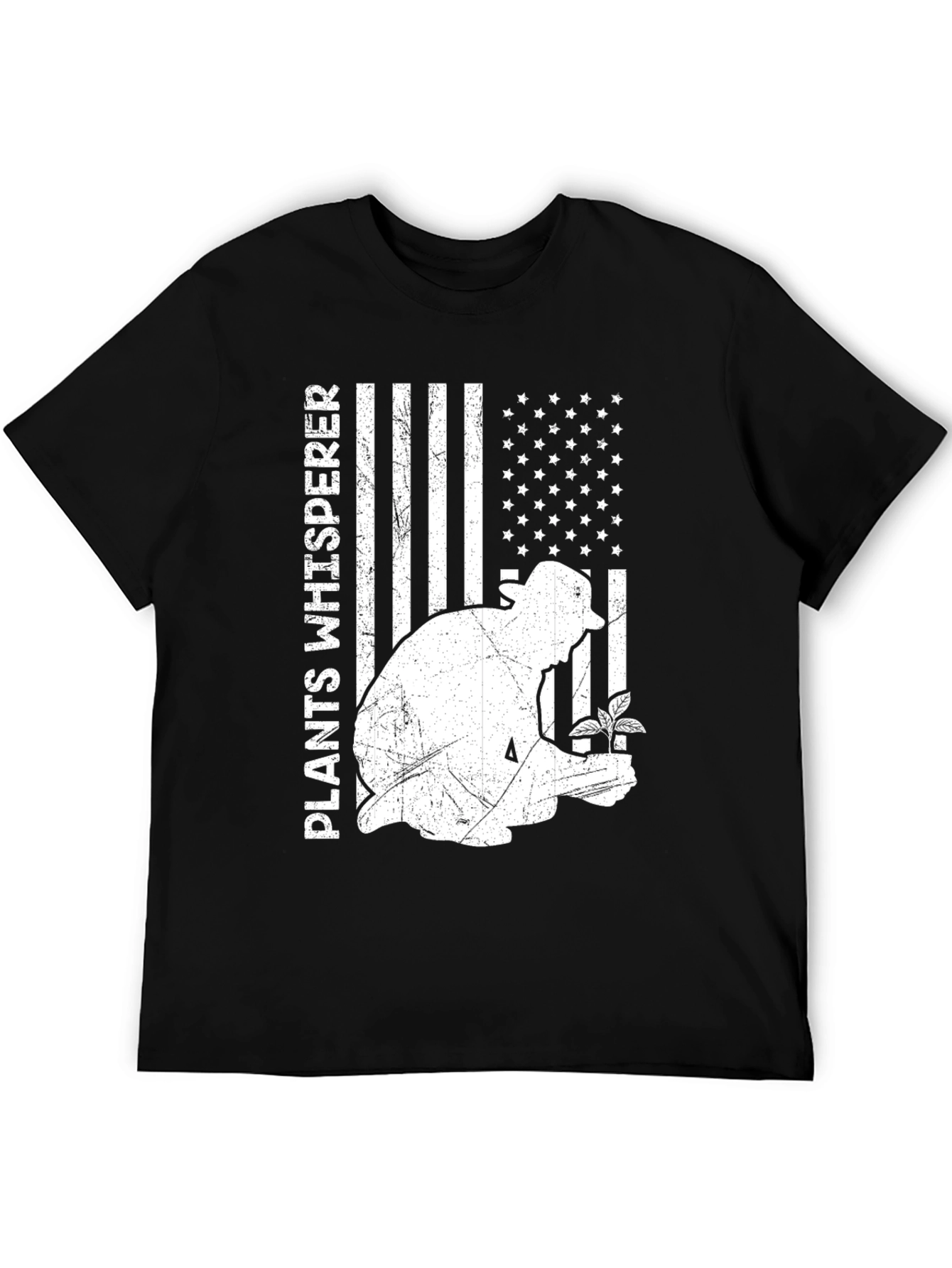 Plants Whisperer USA Flag Graphic Tee