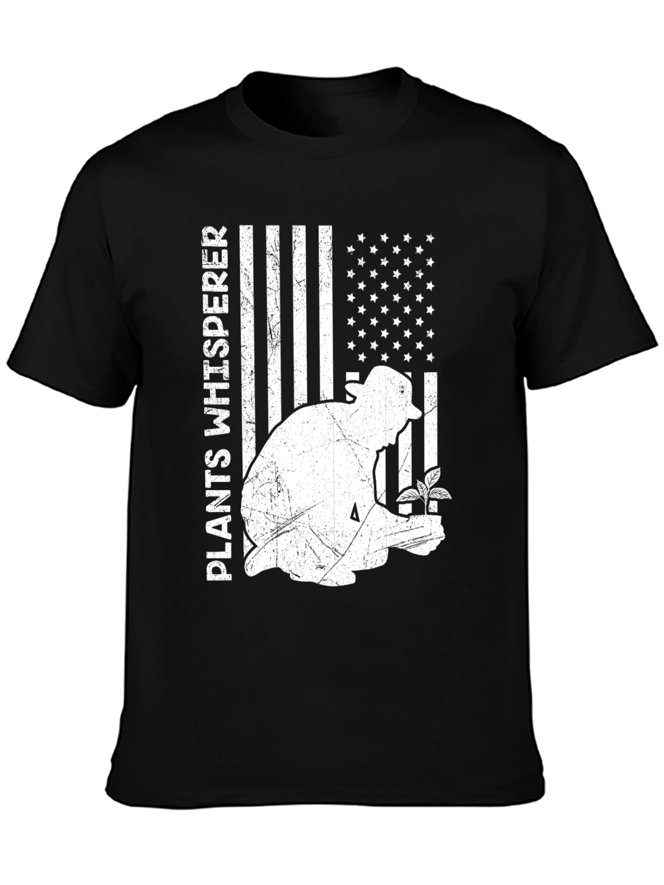 Plants Whisperer USA Flag Graphic Tee