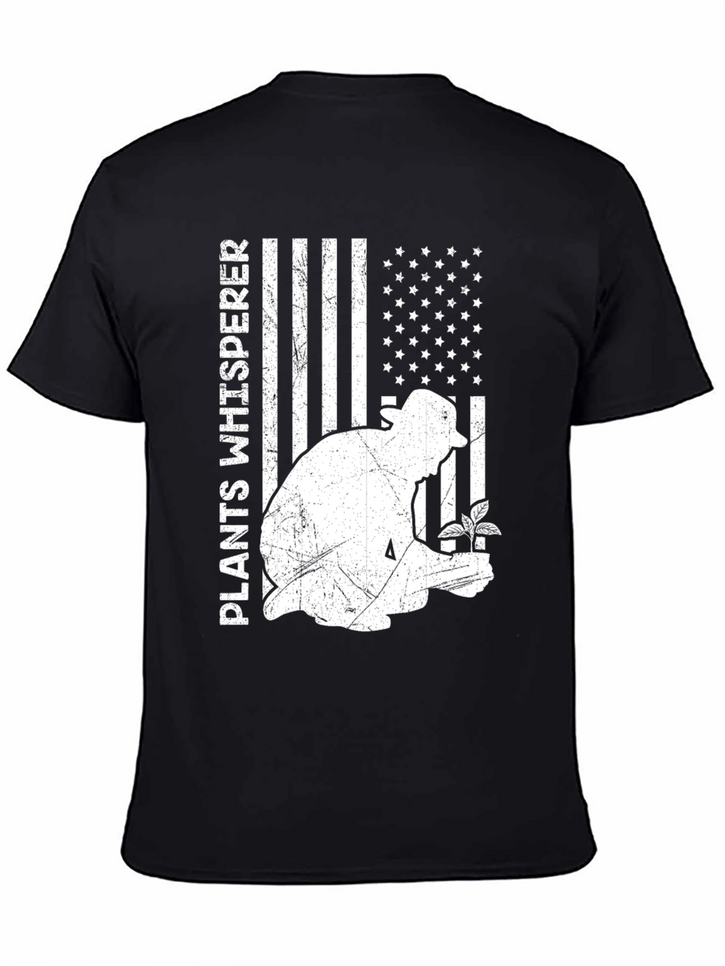 Plants Whisperer USA Flag Graphic Tee