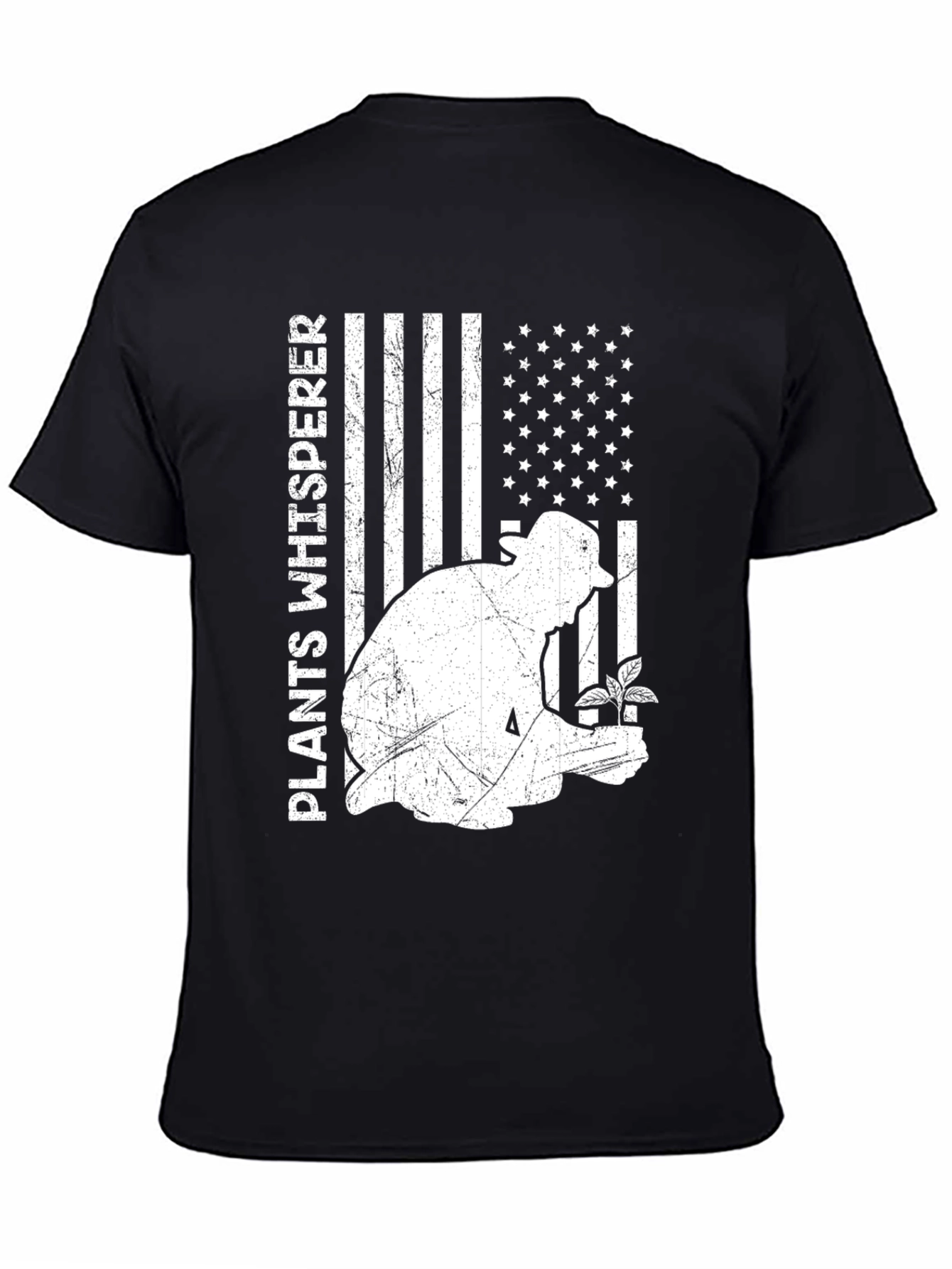 Plants Whisperer USA Flag Graphic Tee