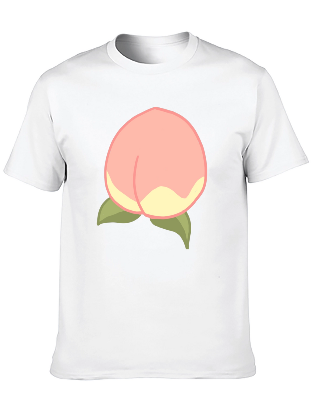 Peach Graphic Tee - Soft & Stylish Cotton Blend