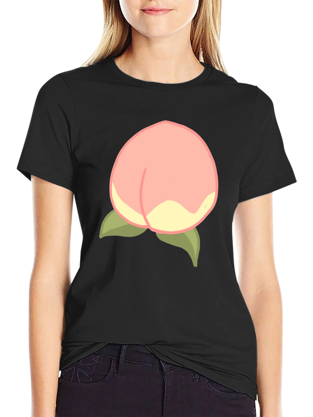 Peach Graphic Tee - Soft & Stylish Cotton Blend