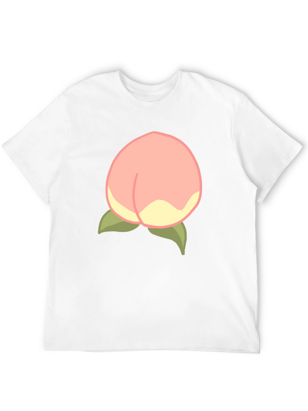 Peach Graphic Tee - Soft & Stylish Cotton Blend