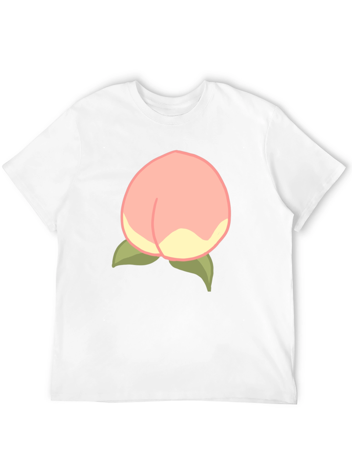Peach Graphic Tee - Soft & Stylish Cotton Blend