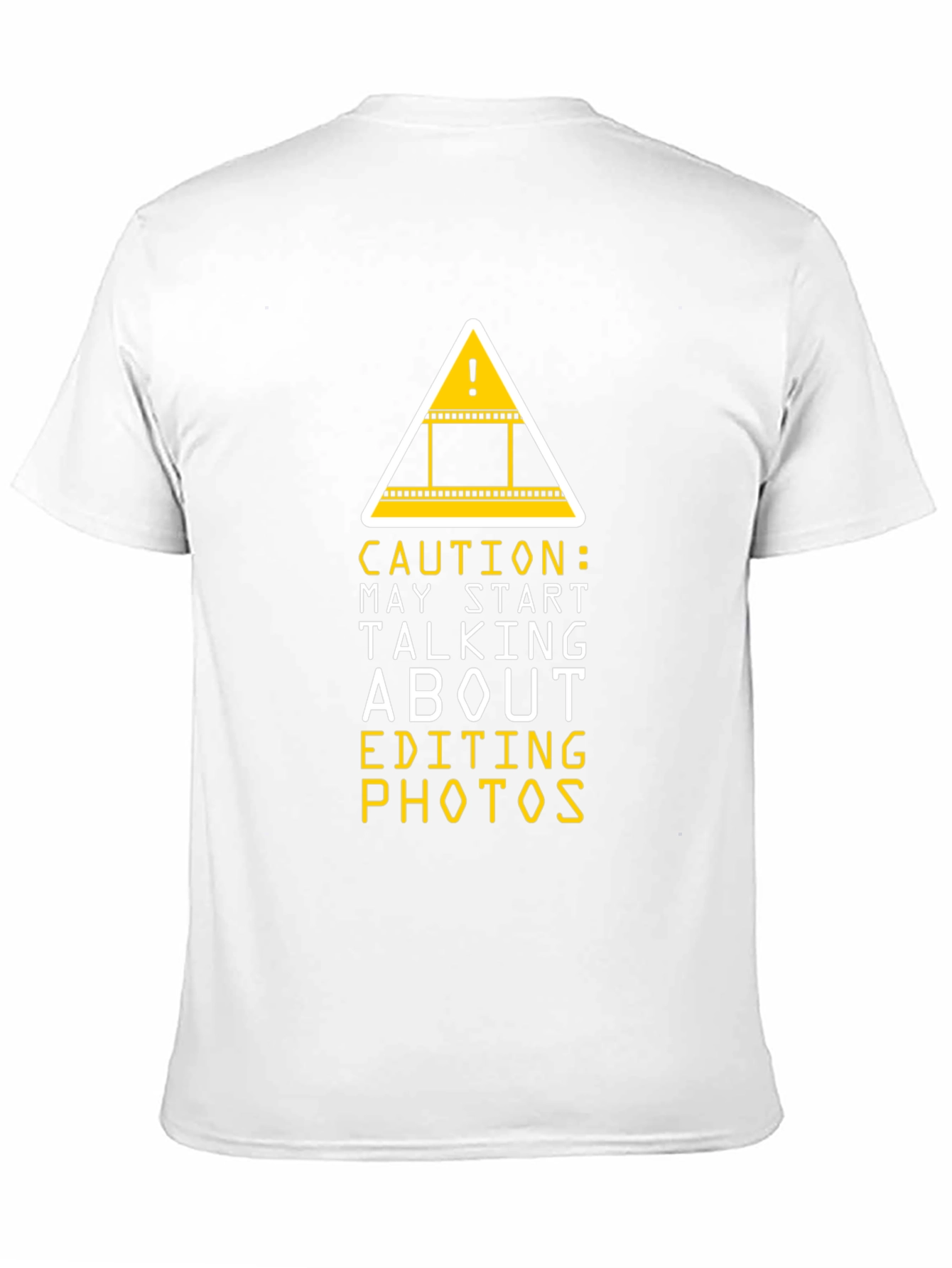 Caution Editing Photos Graphic Tee
