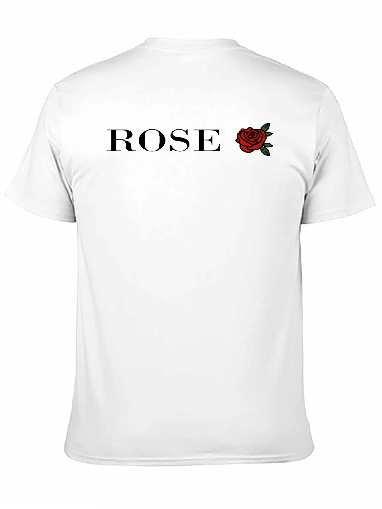 ROSE Graphic Print Black T-Shirt for Men