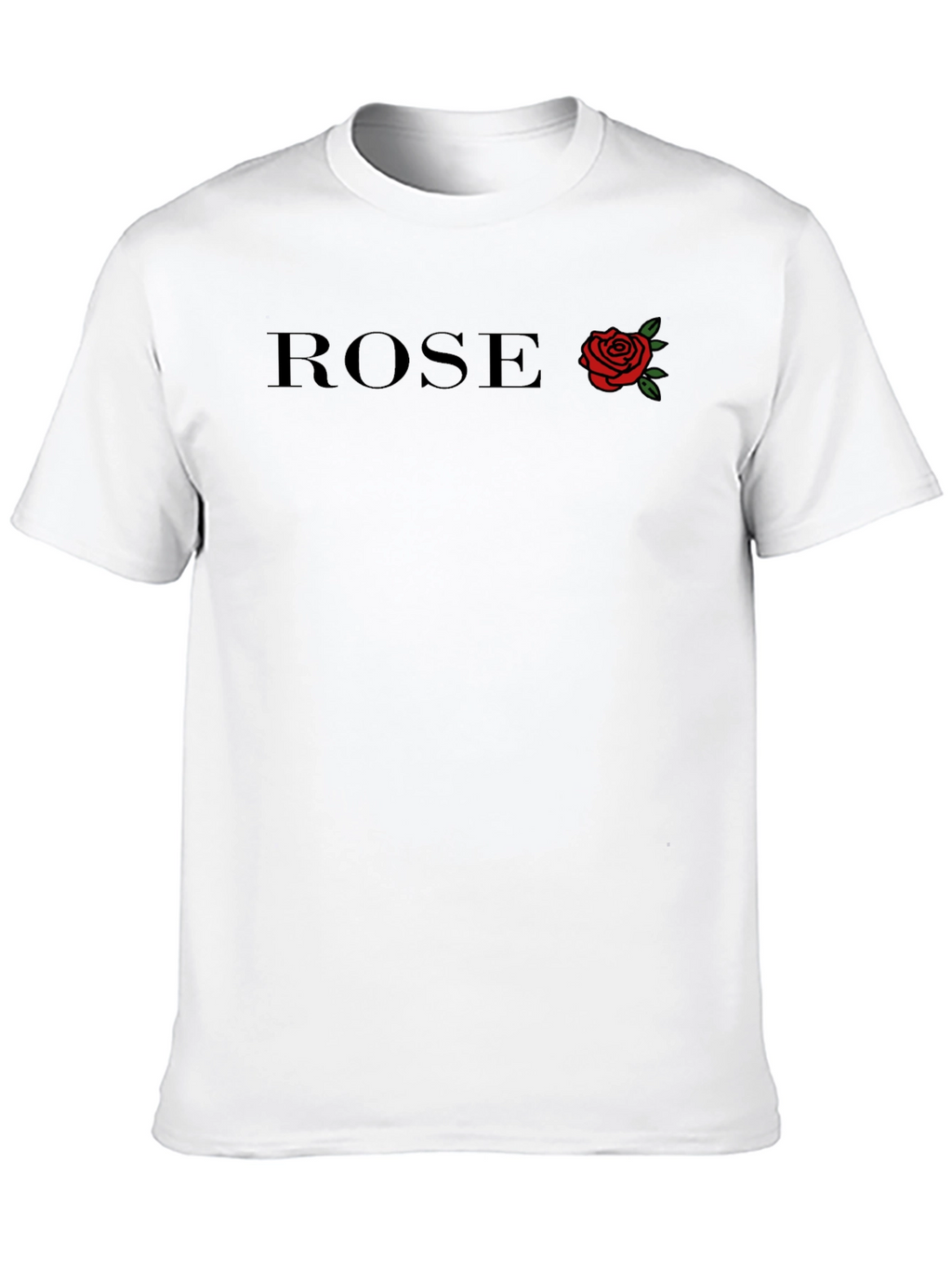ROSE Graphic Print Black T-Shirt for Men