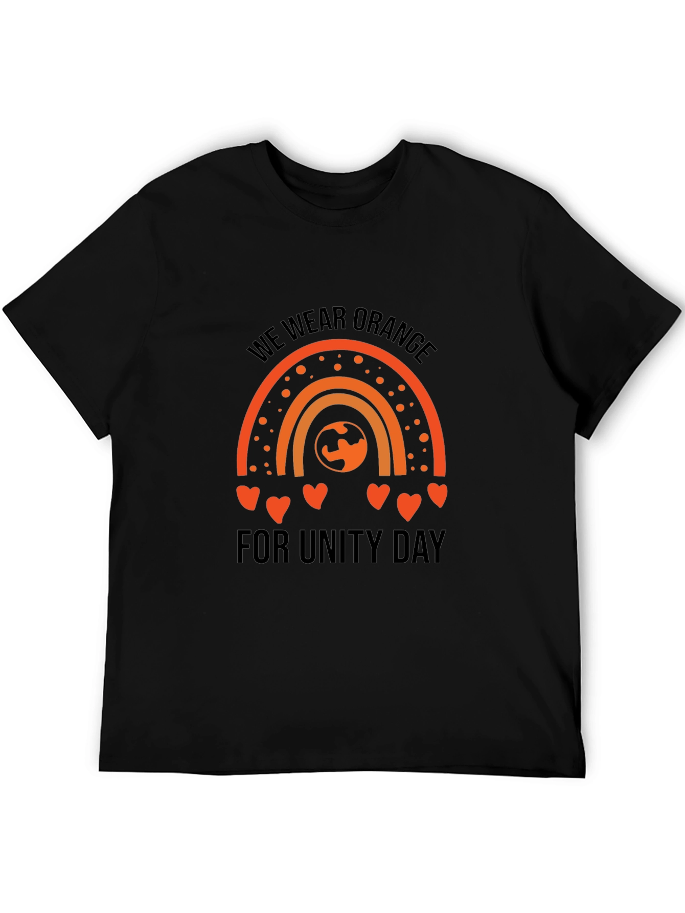 Unity Day Orange Rainbow Graphic Tee