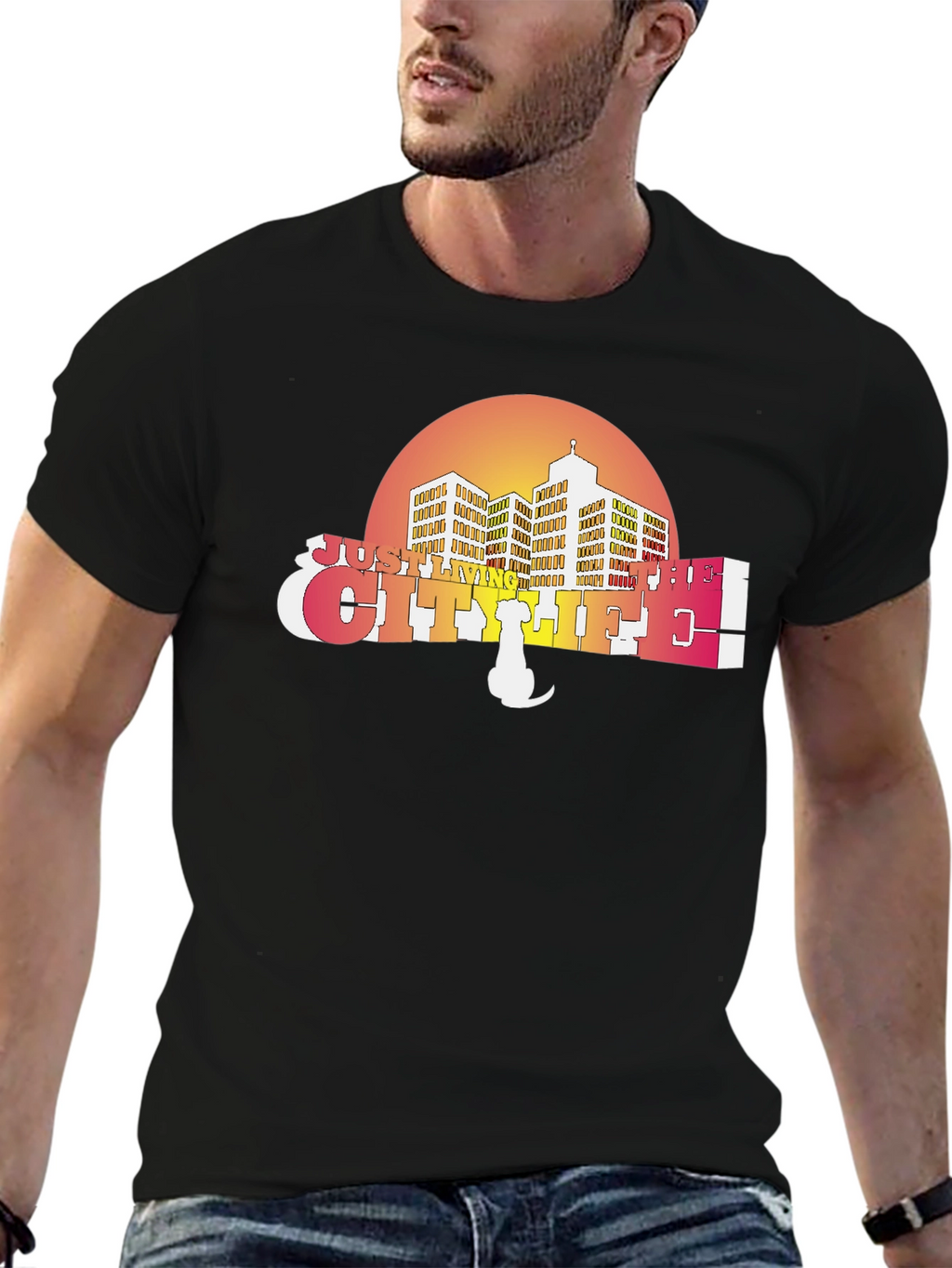 City Life T-Shirt - Retro Style