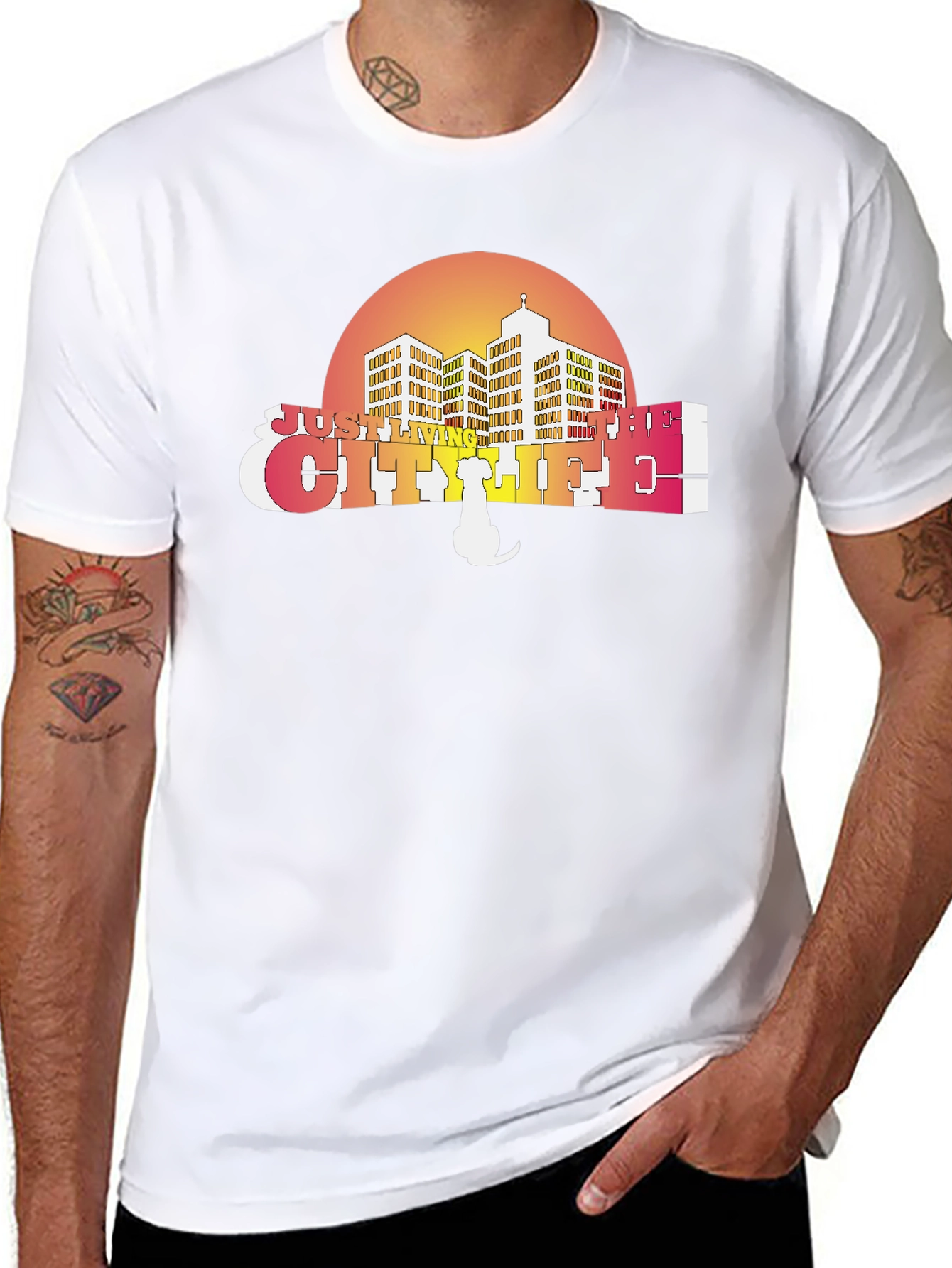 City Life T-Shirt - Retro Style