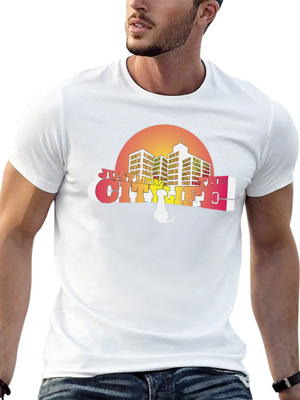 City Life T-Shirt - Retro Style