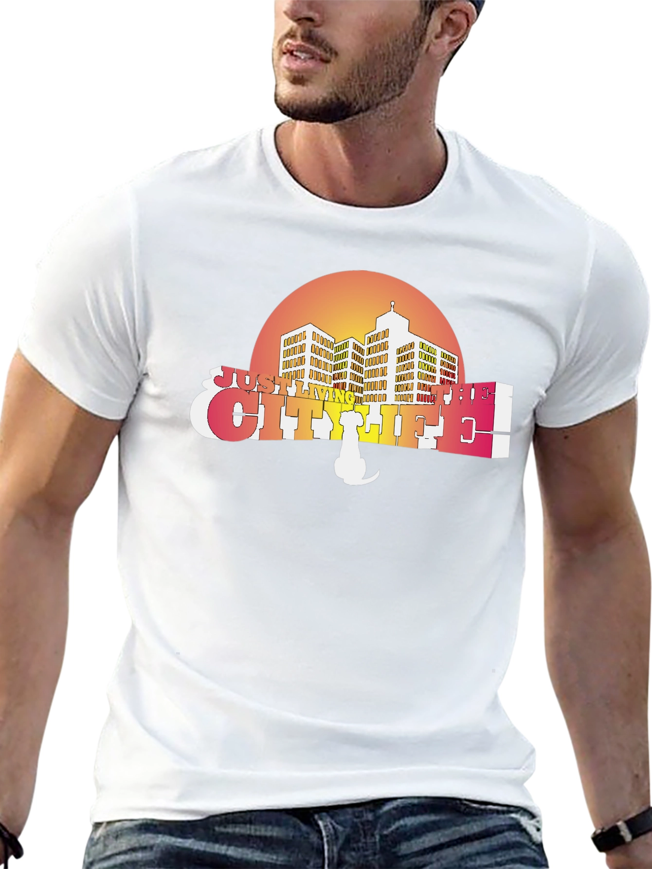 City Life T-Shirt - Retro Style