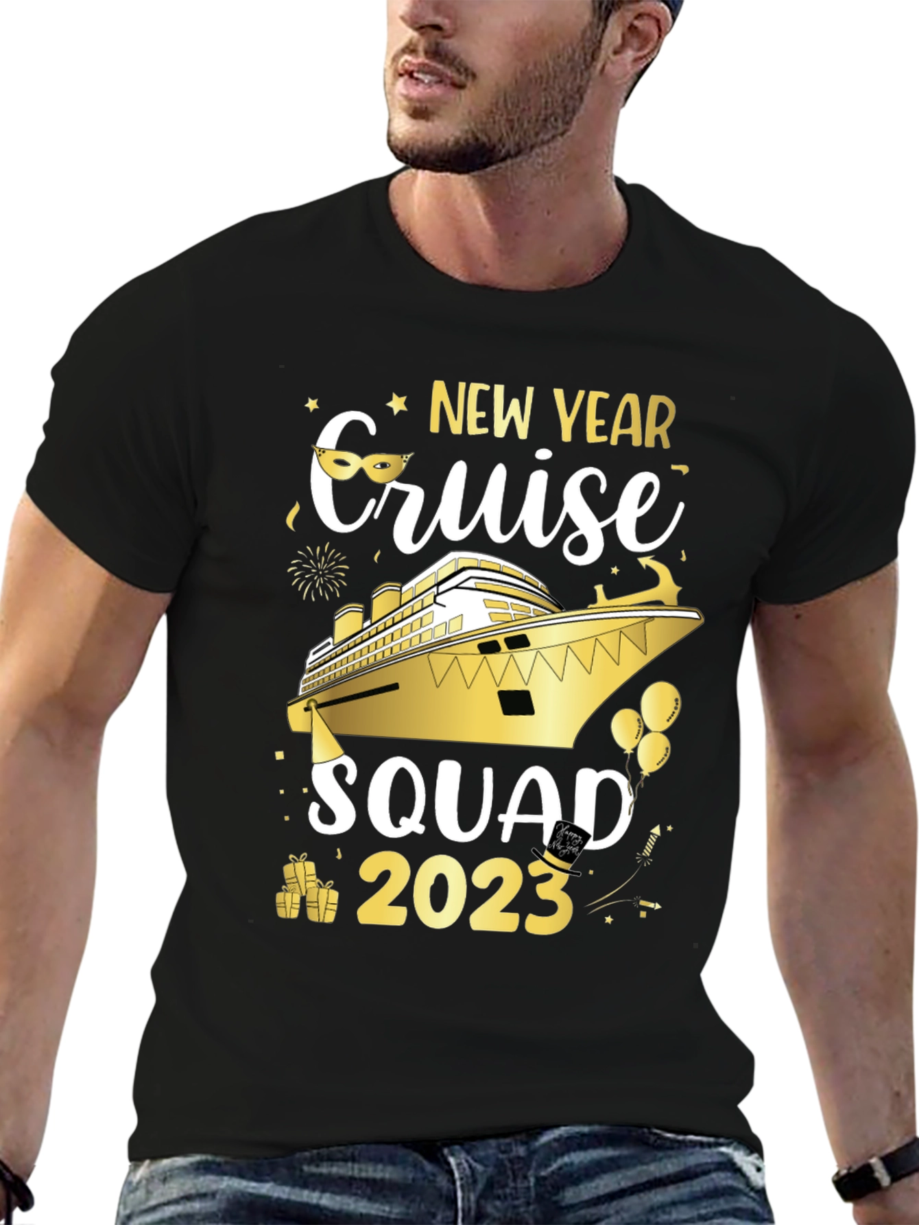 New Year Cruise Squad 2023 Graphic T-Shirt