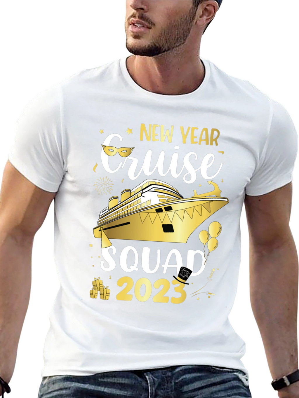New Year Cruise Squad 2023 Graphic T-Shirt