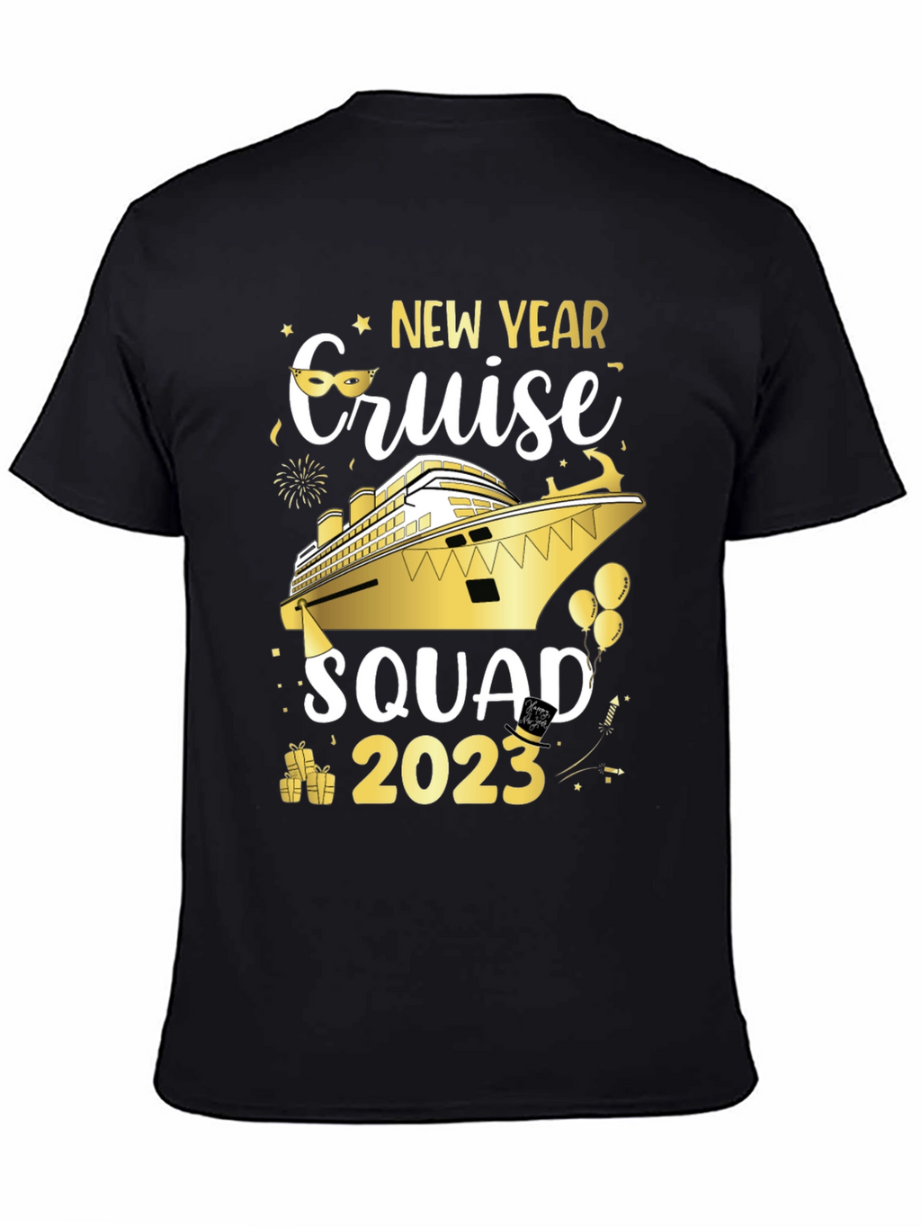 New Year Cruise Squad 2023 Graphic T-Shirt