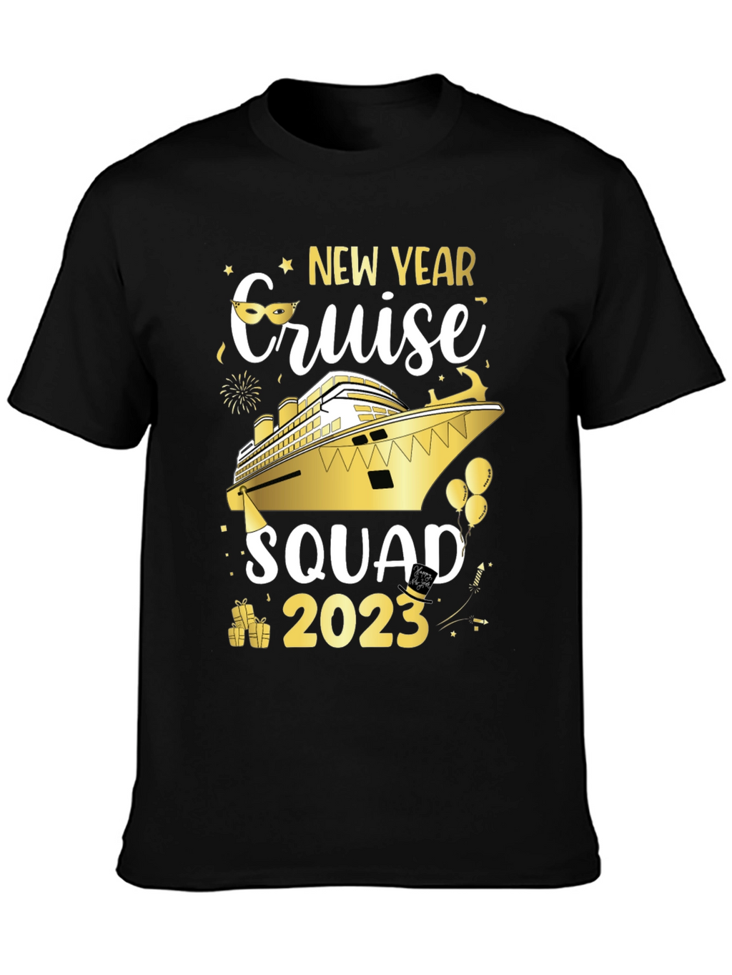 New Year Cruise Squad 2023 Graphic T-Shirt
