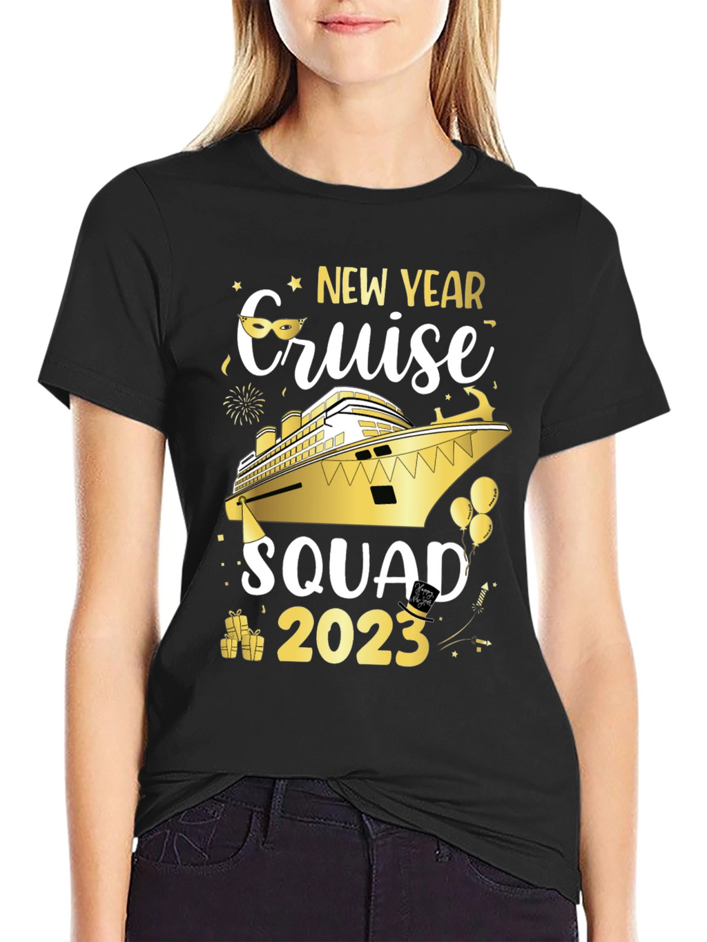 New Year Cruise Squad 2023 Graphic T-Shirt