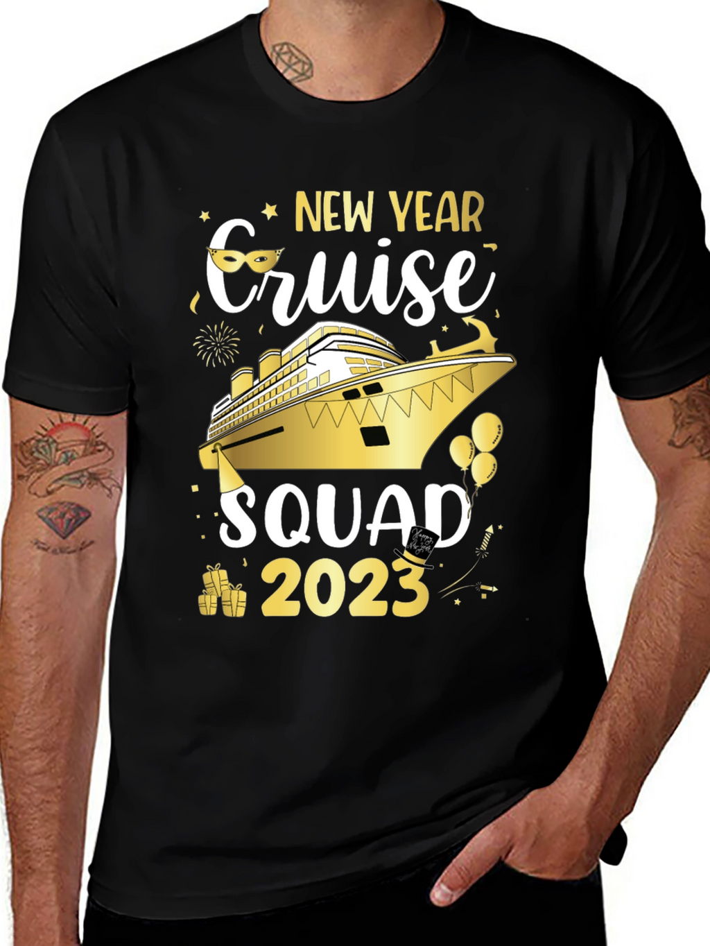 New Year Cruise Squad 2023 Graphic T-Shirt