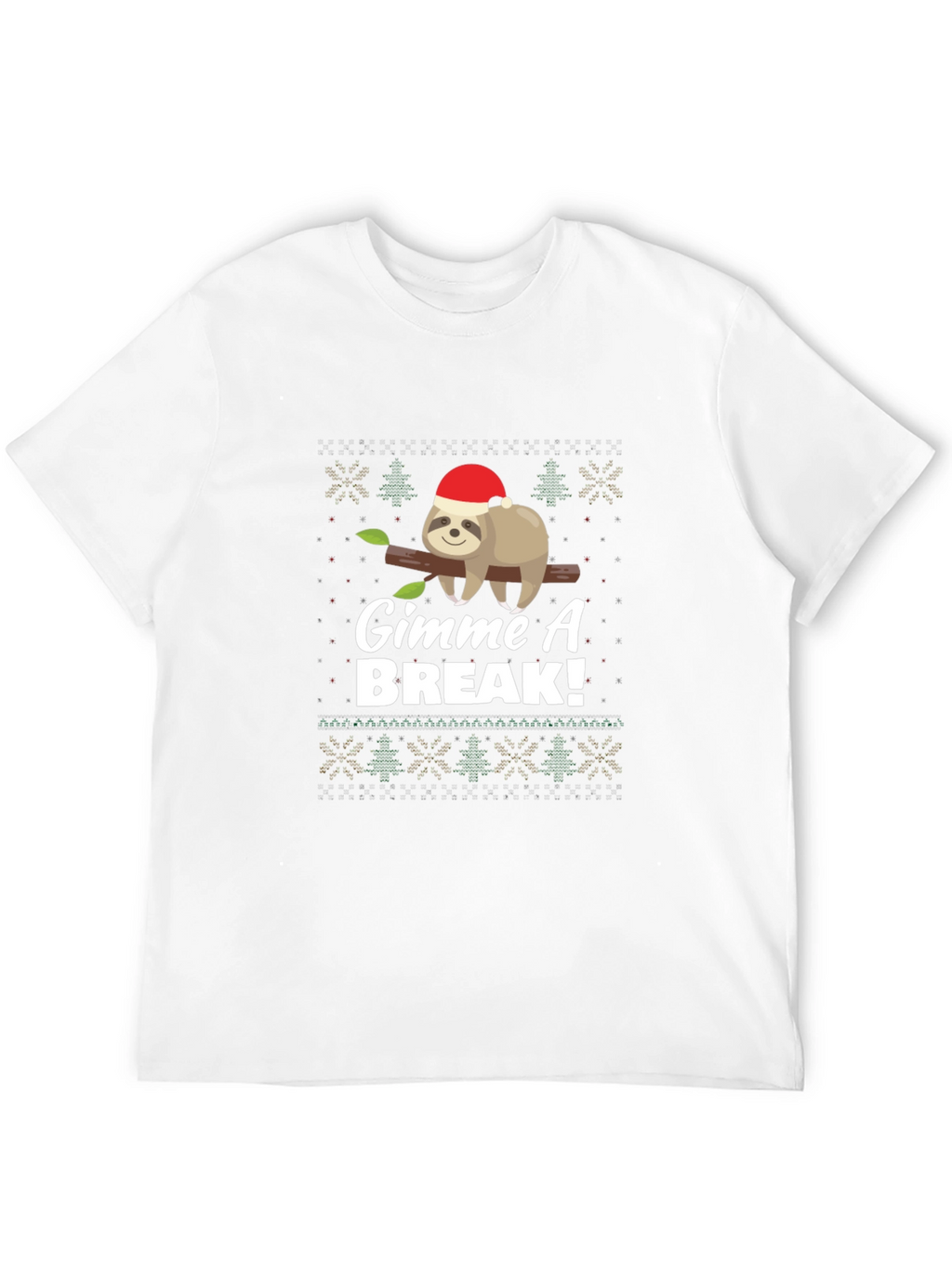 Gimme A Break Sloth Christmas T-Shirt