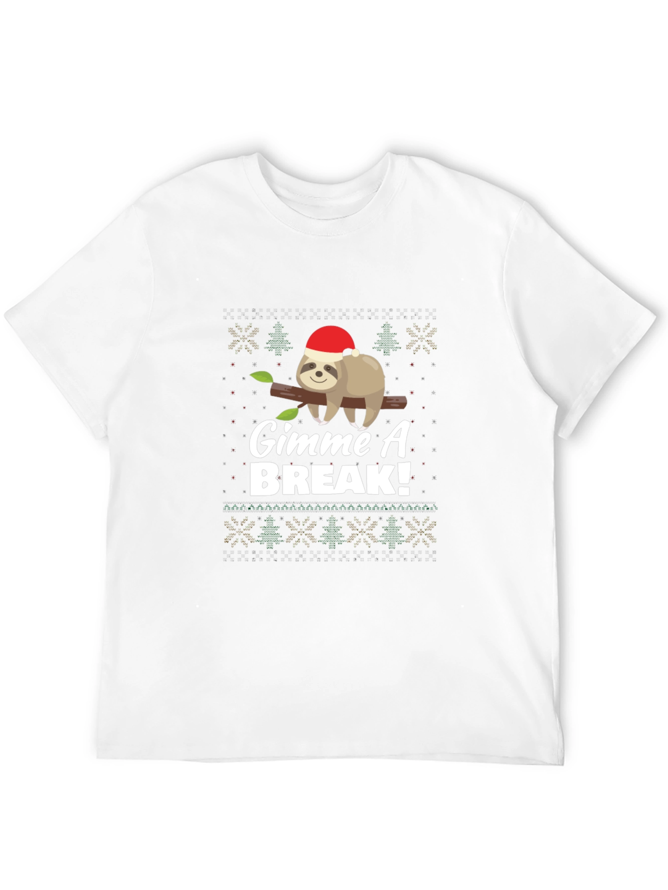 Gimme A Break Sloth Christmas T-Shirt