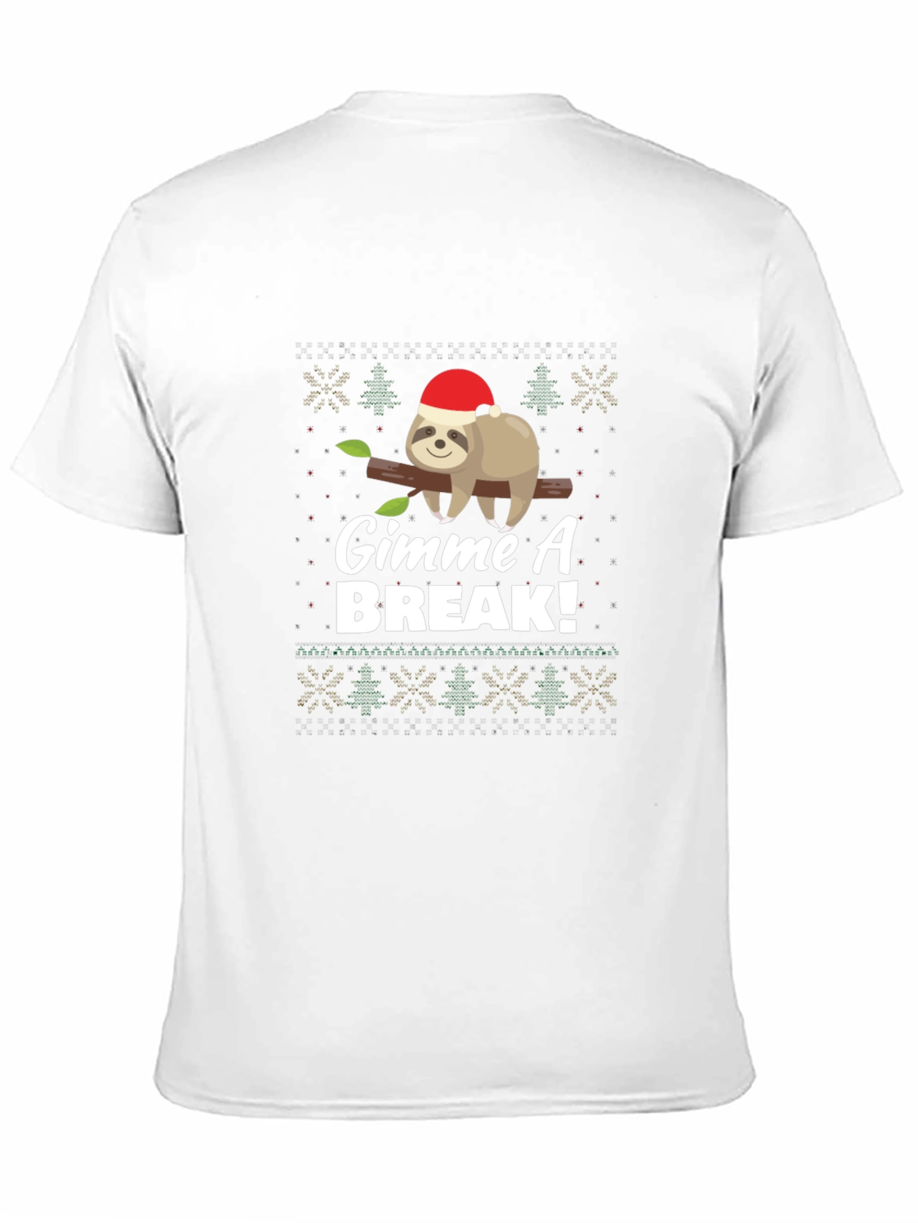 Gimme A Break Sloth Christmas T-Shirt