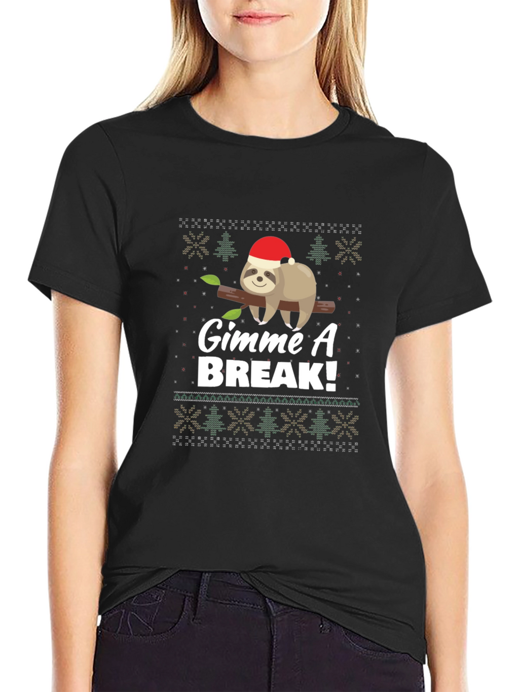 Gimme A Break Sloth Christmas T-Shirt