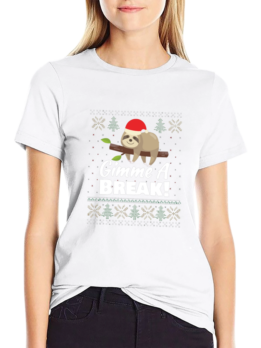 Gimme A Break Sloth Christmas T-Shirt