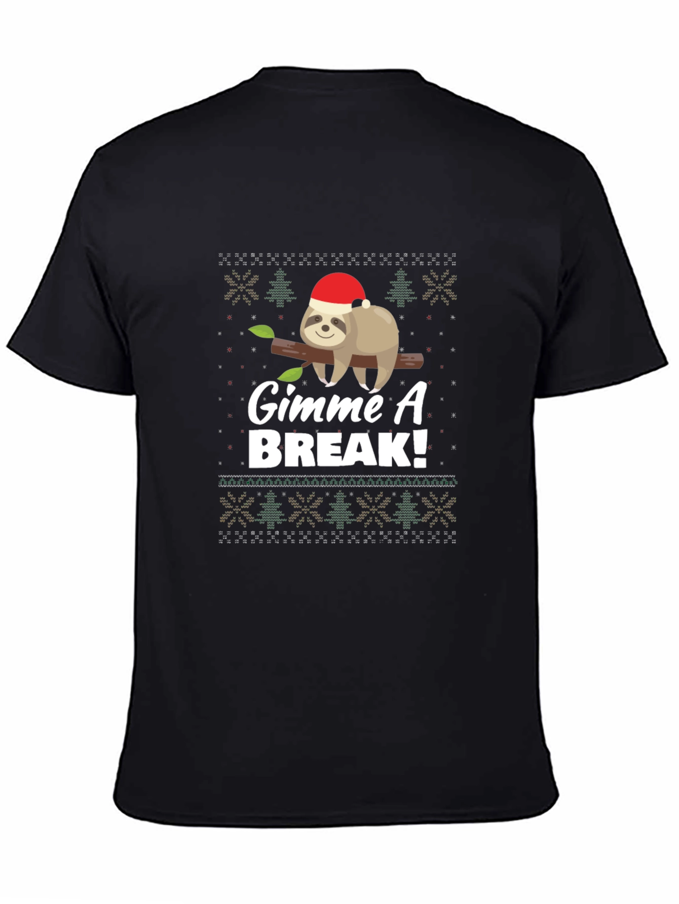 Gimme A Break Sloth Christmas T-Shirt