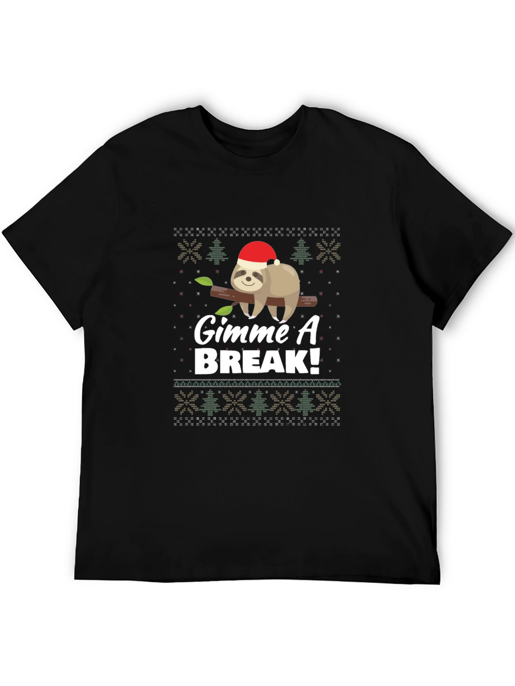 Gimme A Break Sloth Christmas T-Shirt