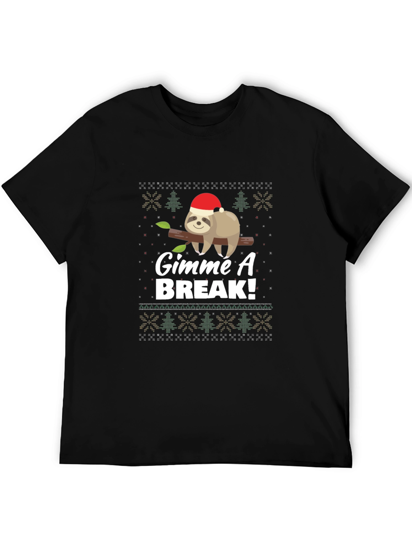 Gimme A Break Sloth Christmas T-Shirt