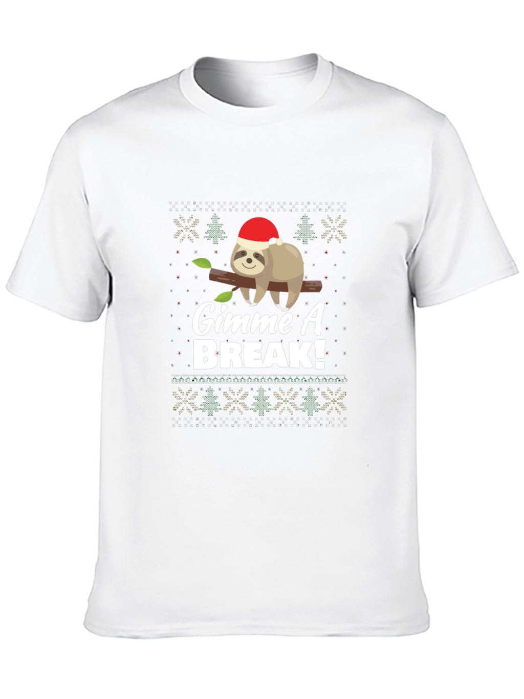 Gimme A Break Sloth Christmas T-Shirt