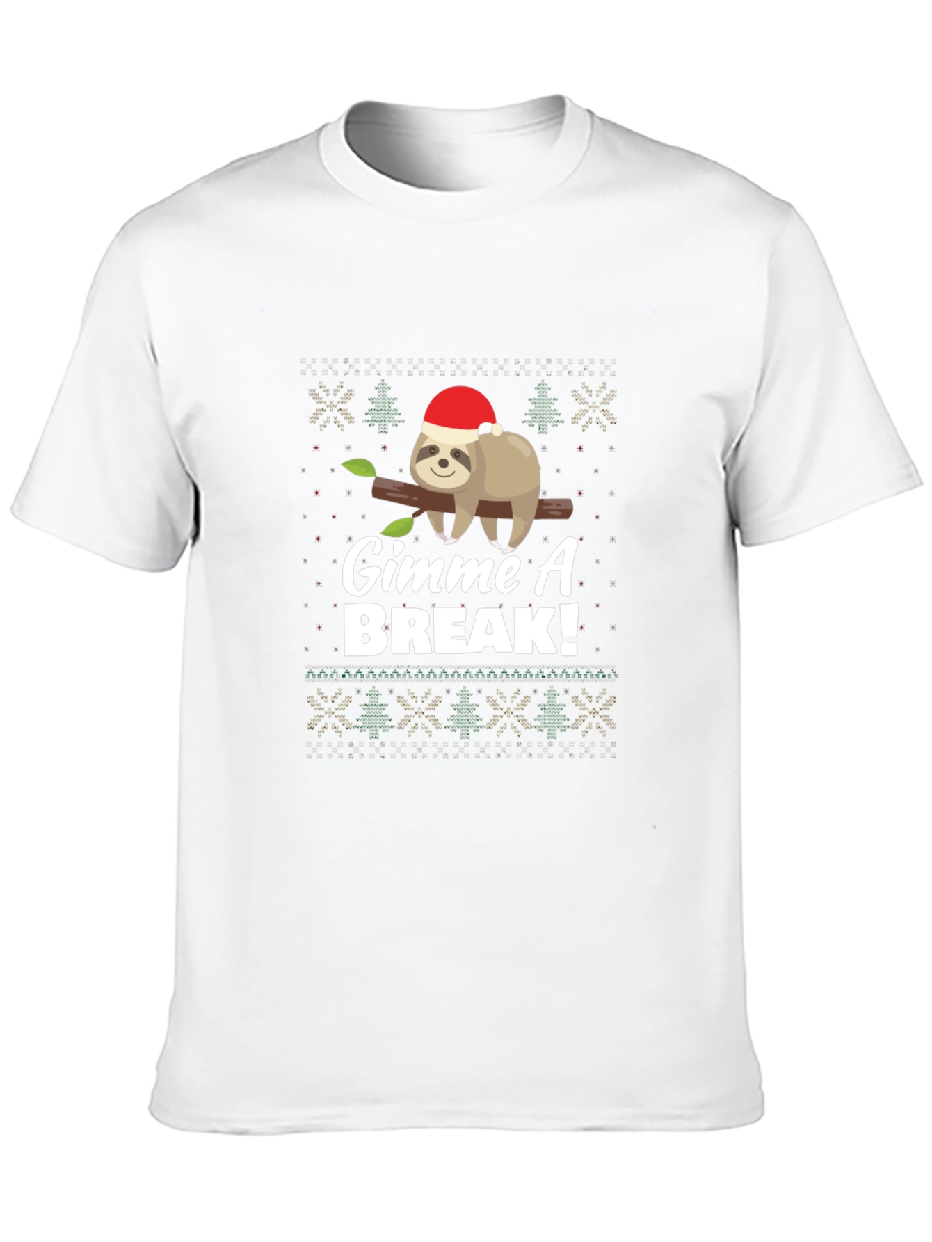 Gimme A Break Sloth Christmas T-Shirt