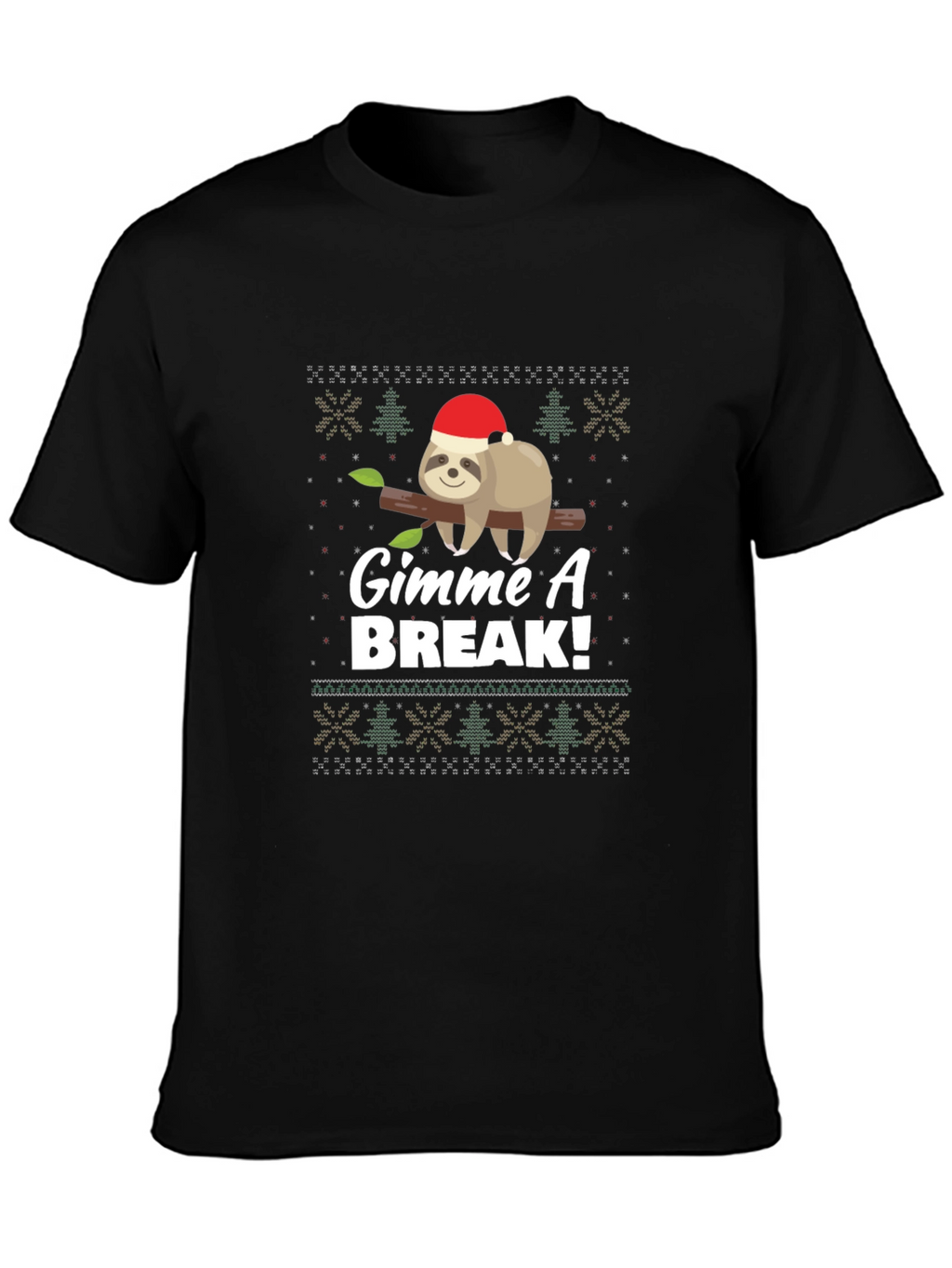 Gimme A Break Sloth Christmas T-Shirt
