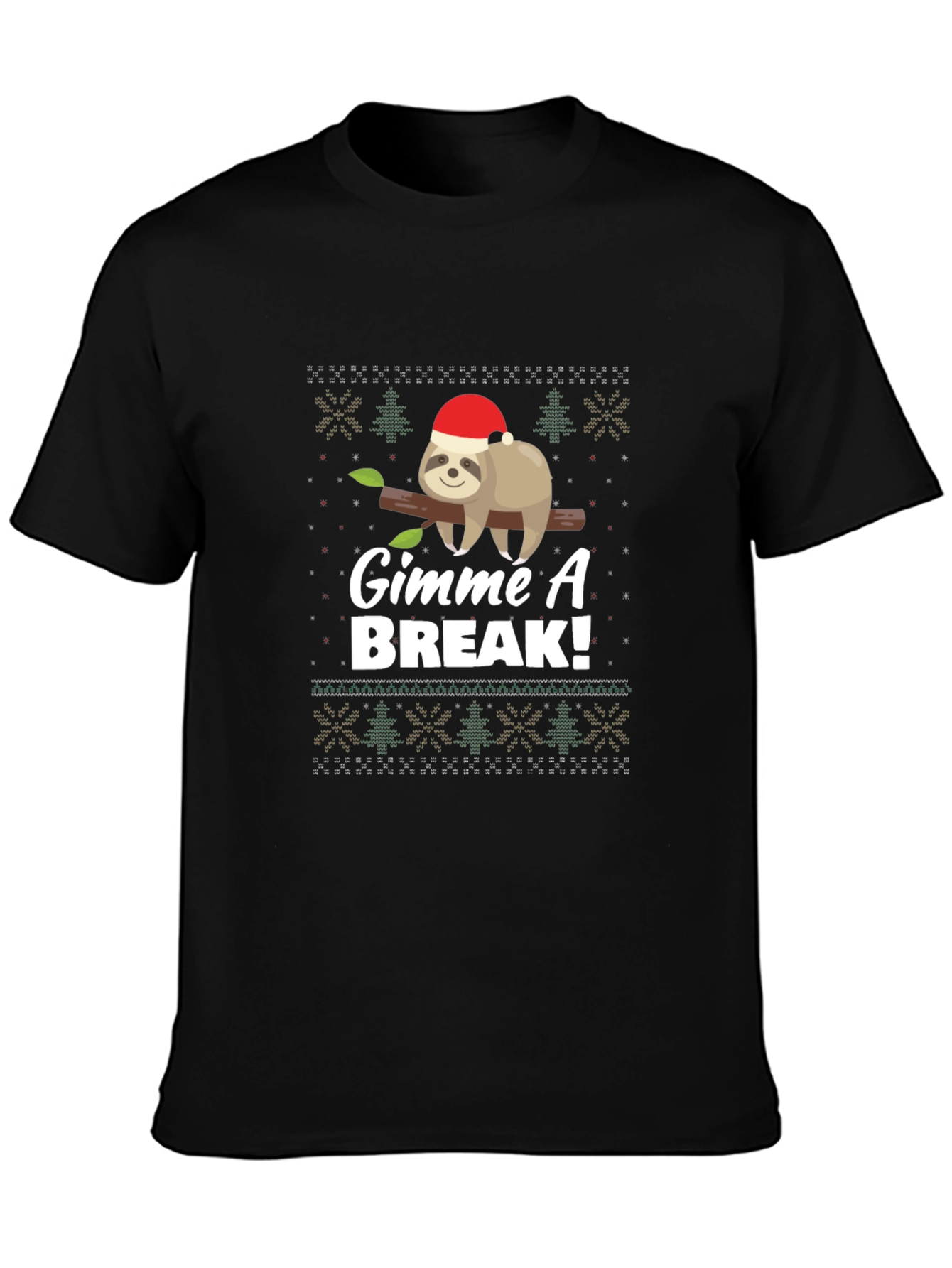 Gimme A Break Sloth Christmas T-Shirt