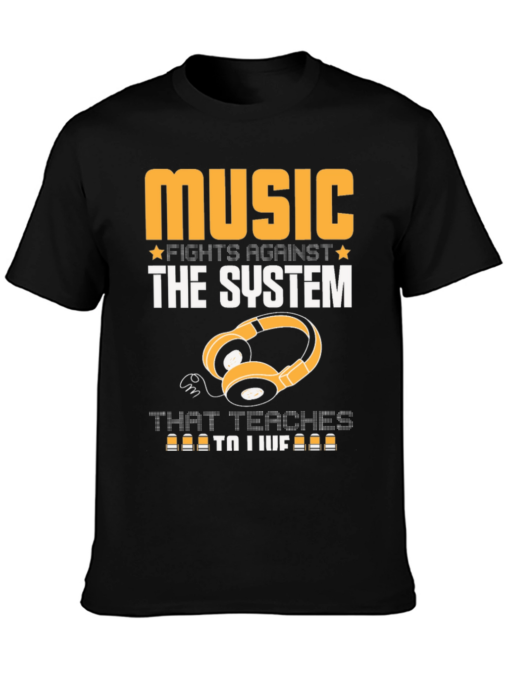 Music Fights Against the System Graphic T-Shirt