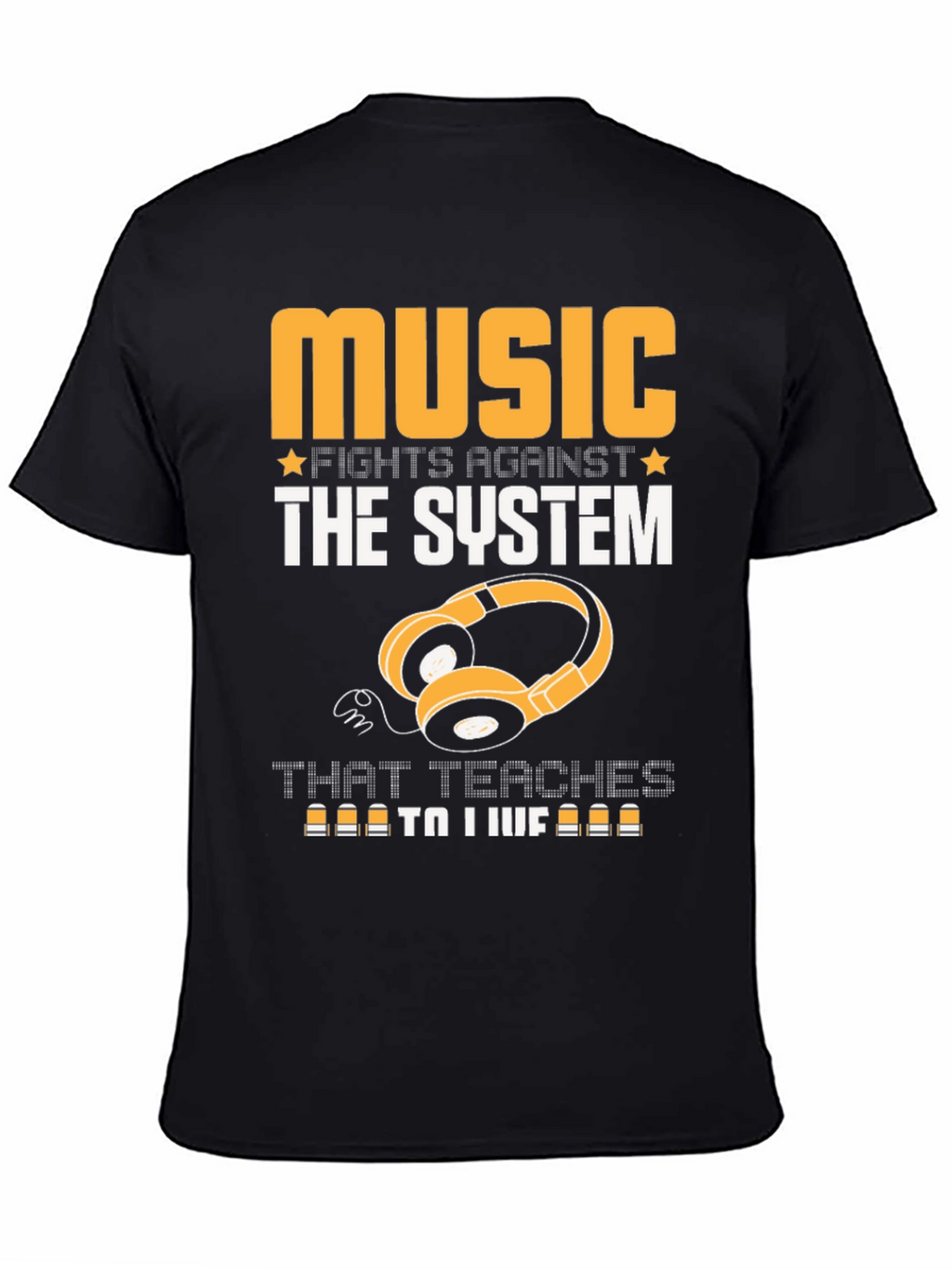 Music Fights Against the System Graphic T-Shirt