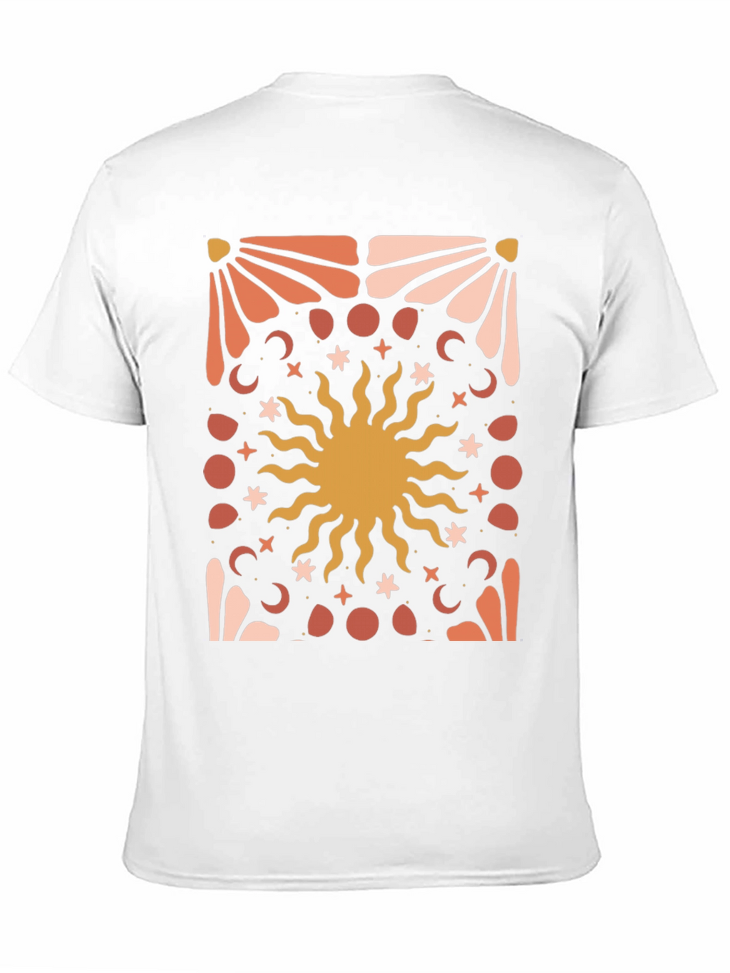 Celestial Sun Graphic Tee - Black Cotton Blend