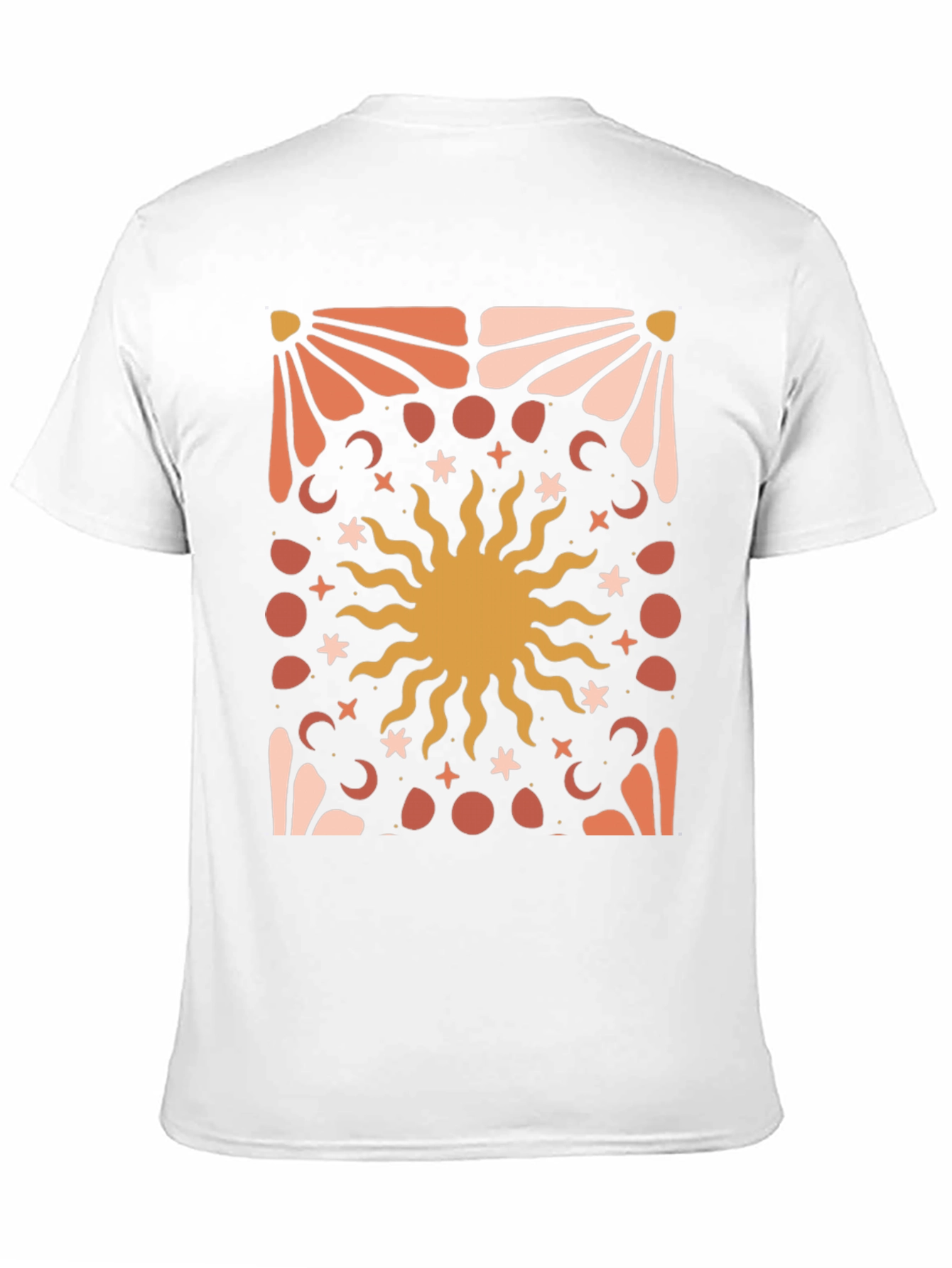 Celestial Sun Graphic Tee - Black Cotton Blend