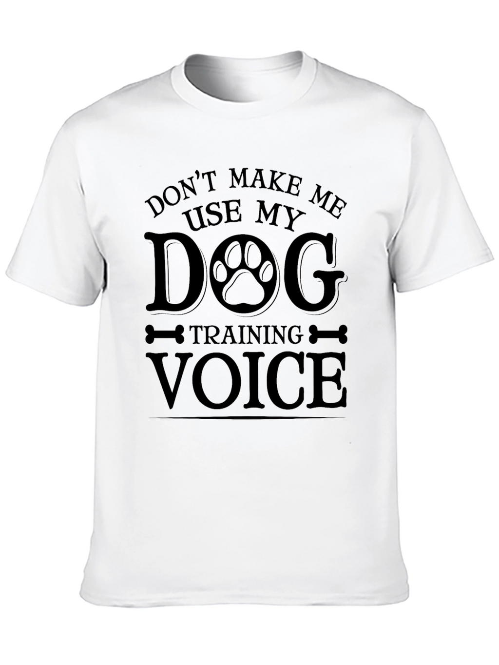 Dog Training Voice Black Graphic T-Shirt