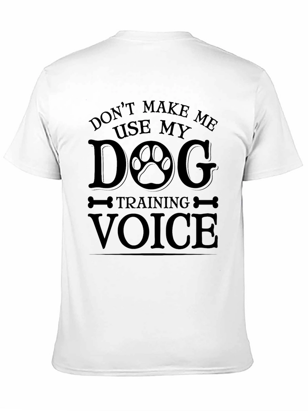 Dog Training Voice Black Graphic T-Shirt