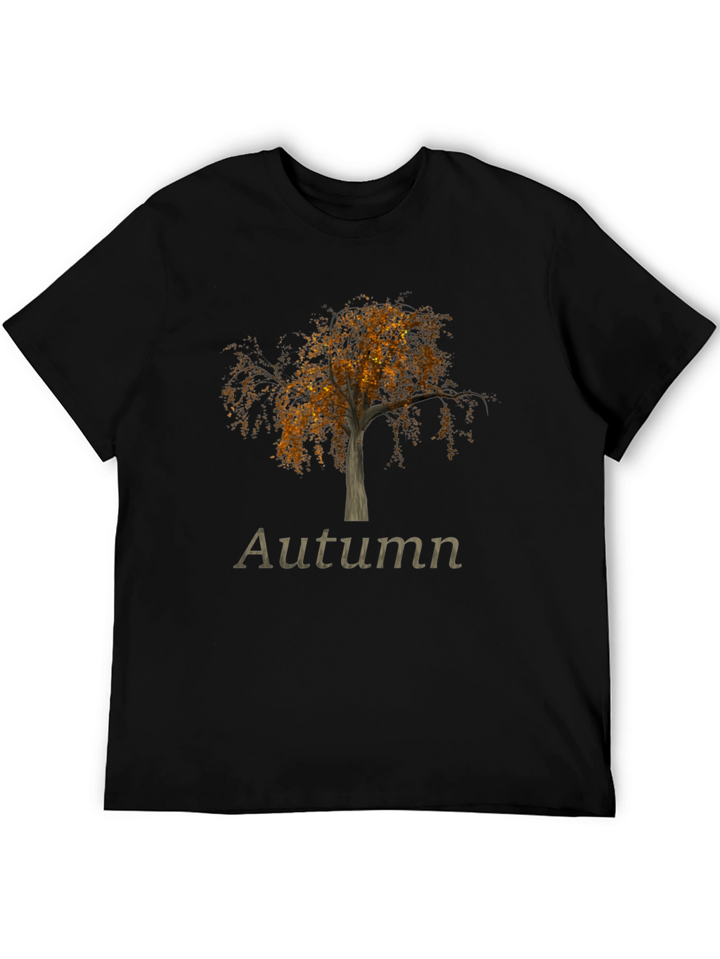 Autumn Tree Graphic Tee - Black
