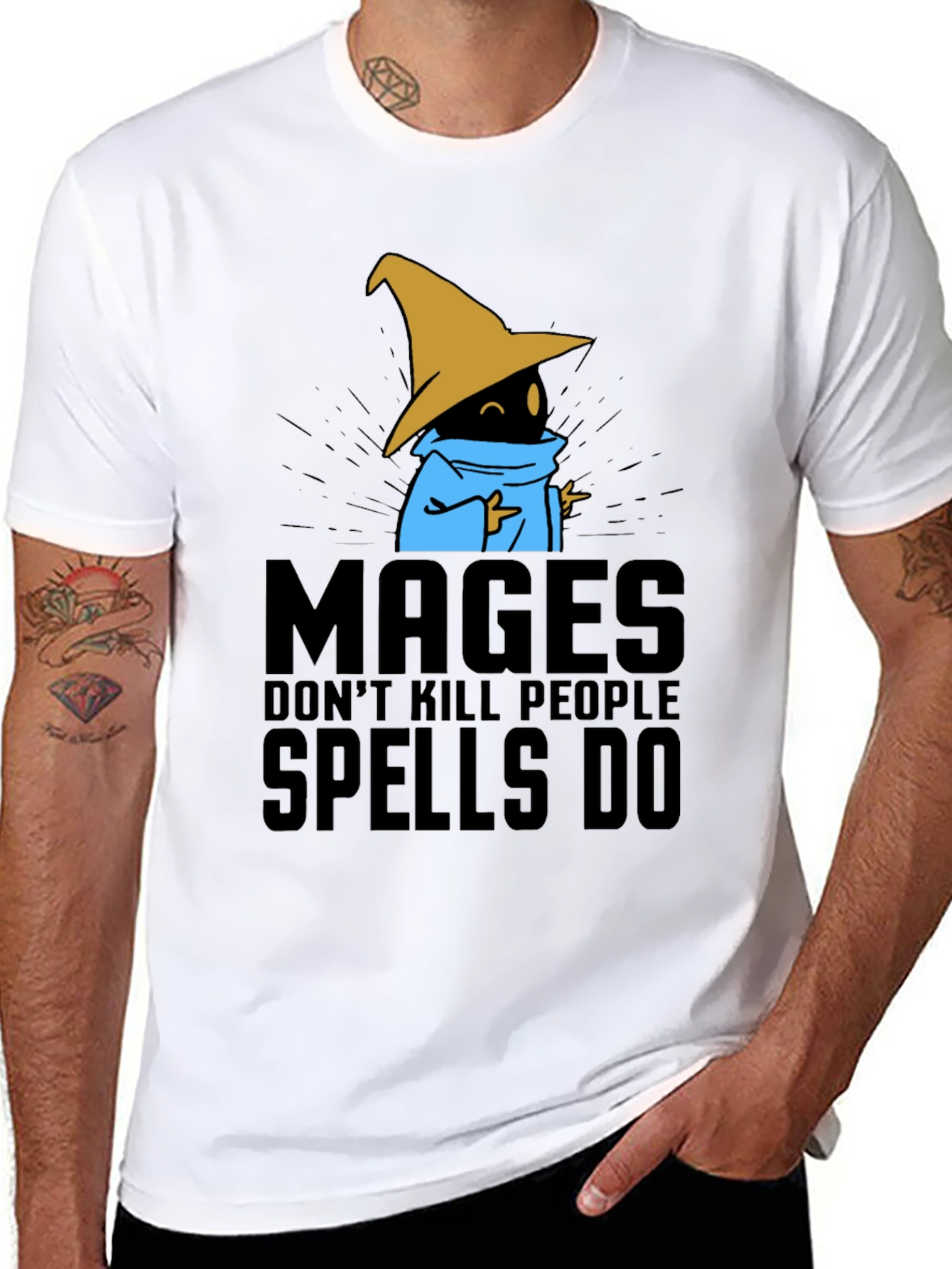 Mages Dont Kill People - Spells Do T-Shirt